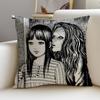 Horror TTomieS Cushion Cover Breathable and skinfriendly linen pillowcase square removable and washable cushion