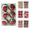 6pcs Christmas Balls Baubles Xmas Tree Hanging Ornament Home Party Event Decoration Supplies