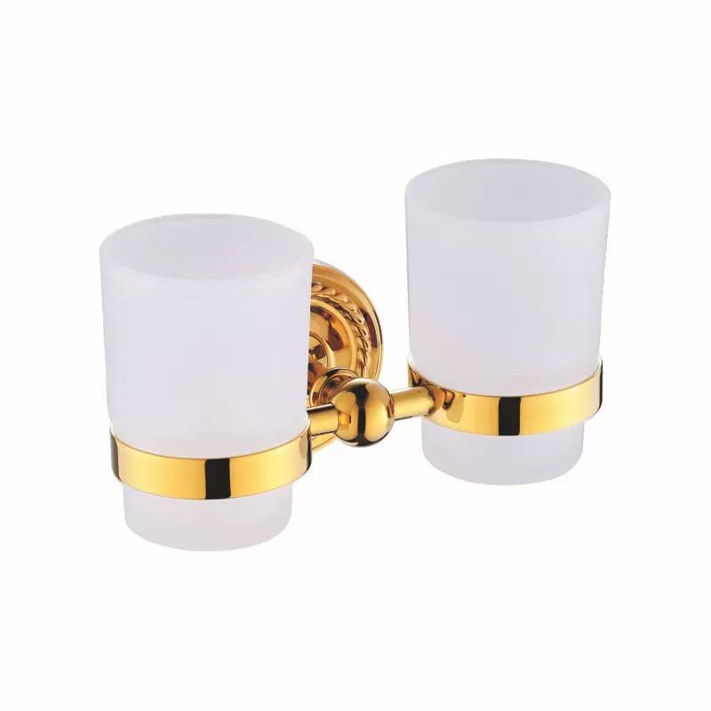 European Gold All-Copper Bathroom Towel Rack & Accessories Set