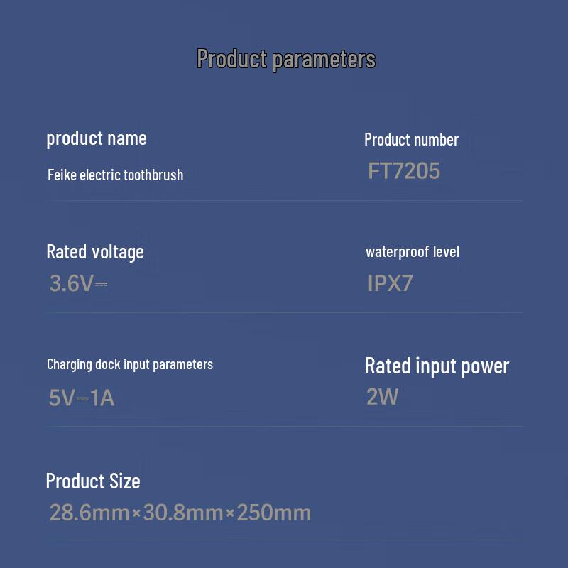 Flyco FT7205 Sonic Rechargeable Electric Toothbrush