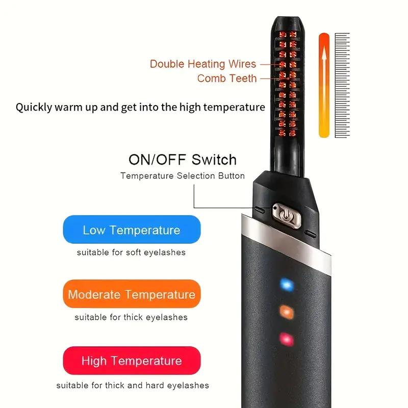 Eyelash Curler Rechargeable Electric Heating Beauty Tool Shaping Eye Curler Electric Eyelash Curler Manufacturer