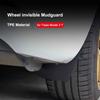 4 шт. TPE колеса невидимые брызговики для Tesla Model 3 Y 2022 PP брызговики брызговики подходят для автомобиля