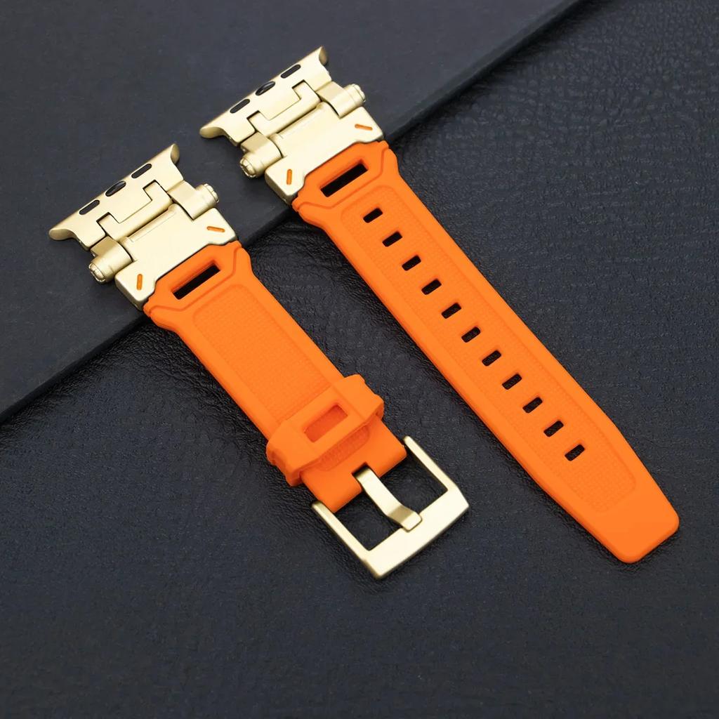 Силиконовый спортивный ремешок для Apple Watch Ultra 49 мм 45 мм 42 44 мм Резиновый ремешок для iWatch Series 9 8 7 se 6 5 4 ultra 2 49 Correa