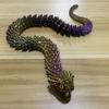 Градиентная 3D-печать Змея Выдвижные зубы Кристальная змея Непоседа Игрушки Креативная фигурка Дети