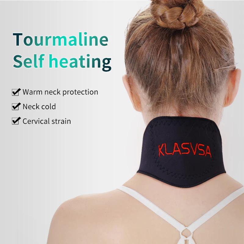 1 шт., самонагревающийся турмалиновый пояс, бандаж для шеи, поддержка магнитной терапии, массажер для шеи, облегчение боли, уход за здоровьем
