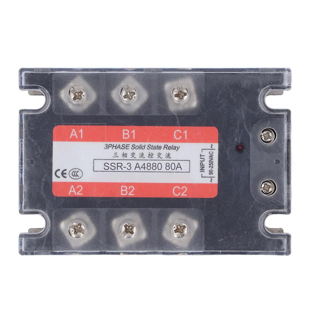 3 Phase Solid State Relay Peaking Voltage 600VAC Bidirectional SCR Output AC To AC SSR Module 480V 8