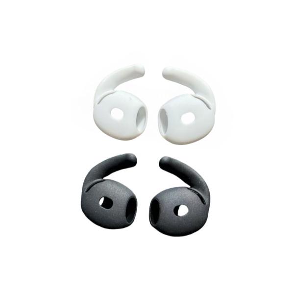 Silicone Ear Tips Ear Hooks, for AirPods 4, Anti-Slip Sport Earbud Covers, Sweatproof Secure Replacement Earphone Accessories