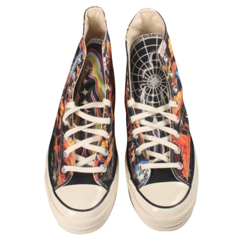 Converse 1970-е Chuck 70 Twisted Resort Chuck Taylor All Star Модный Комфорт Хайтопы Эспадрильи Унисекс Черный и Оранжевый