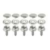 10Set/Bag Snap Fastener Multiple Use Rust-proof Metal 15mm Pop Studs Heavy Duty Press Button for Boat Covers