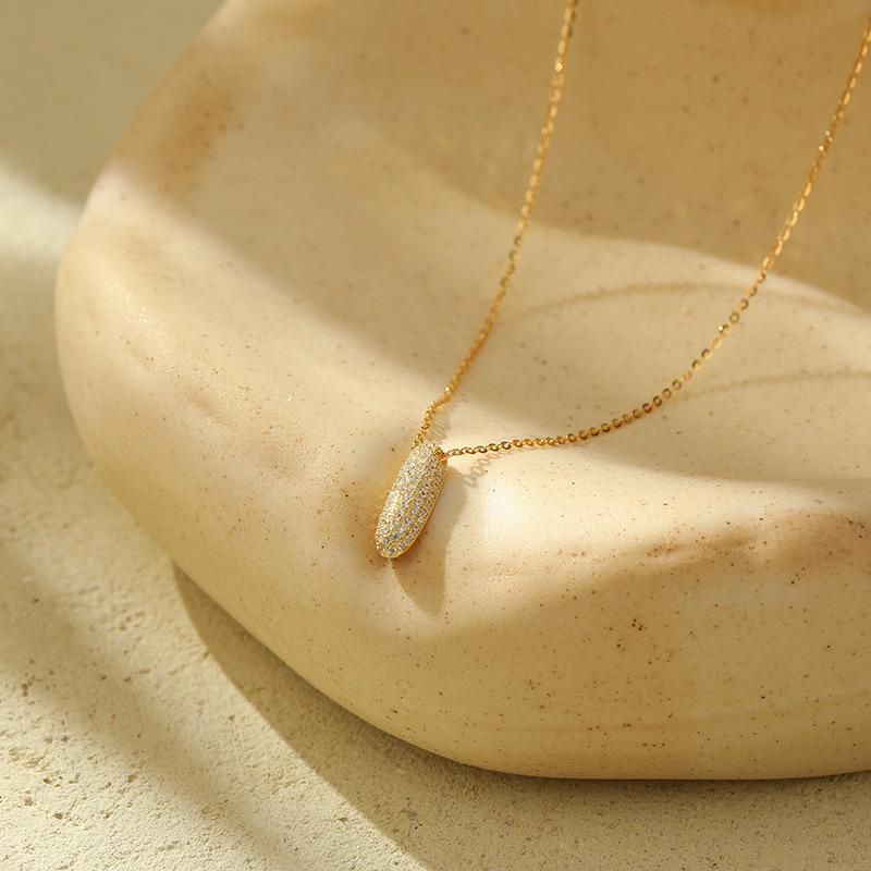 Женское ожерелье Banyan Tree из серебра 925 пробы с 26 буквами бриллиантов в форме пузыря — цепочка на ключицу в европейском и американском стиле хип-хоп.