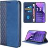 Soft Case - E.F.Connection - Redmi Note 13 Pro+ 5G - Navy Blue - Mosaic Leather Effect - Kickstand