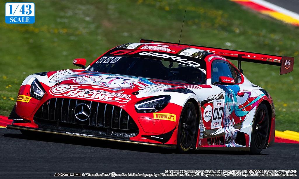 Good Smile Racing Хацунэ Мику Проект GT Good Smile Хацунэ Мику AMG 2025 24 часа Спа масштабная смола окрашенная готовая миниатюрная модель 1/43 Вер. 1/43