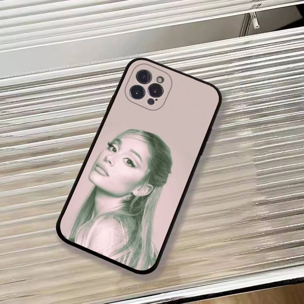 Чехол для телефона Singer A-Ariana Grande Для iPhone 17, 16, 15, 14, 13, 12, 11 Plus, Pro Max, Другие Мягкий черный чехол