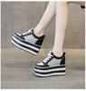 Fashion 12cm High Quality White Women Shoes Air Mesh Platform Wedge Sneakers Chunky Sneakers Shoes Shose Women Spring Summer
