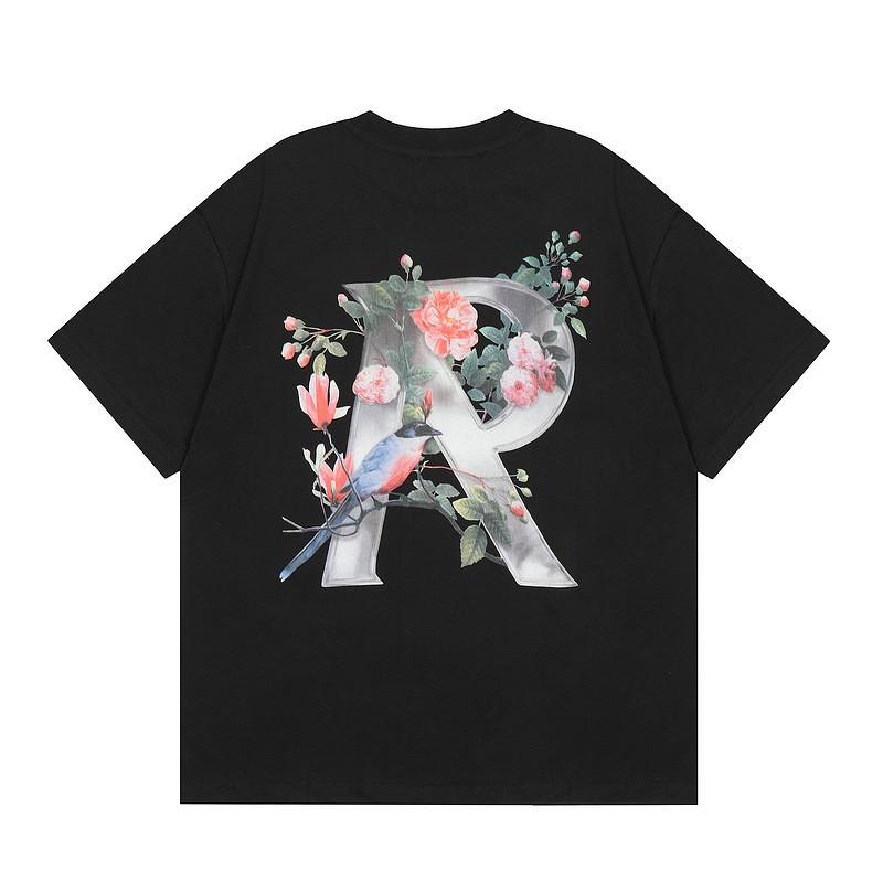American Vintage REPRES Letter Print Oversized Short Sleeve T-Shirt Couples