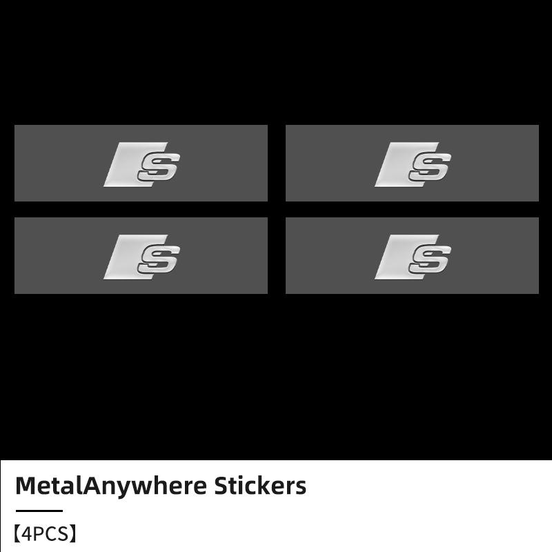 3D Metal Car Emblem Letter Decorative Stickers Badge Decal For qaz24 Sport S RS Line S7 S8 S5 S6 RS3 RS4 A6 A7 A8 QRS5 RS6 Q5 A8