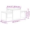 Coffee Table Set Sonoma Oak 100x48x40 cm Particleboard