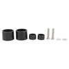 4pcs 2.2inch Aluminium Alloy Wheel Hub Upgrade Parts Fit for SCX10 III TRX4 G500 1 10 RC Car Noir