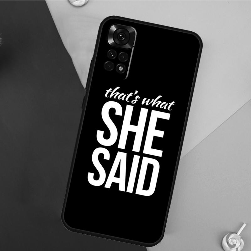 Чехол Michael Scott That’s What She Said для Xiaomi Redmi Note 13 Pro 14 12 11 9 10 9S 10S 11S 12S Redmi 14C 10C 12C 13C