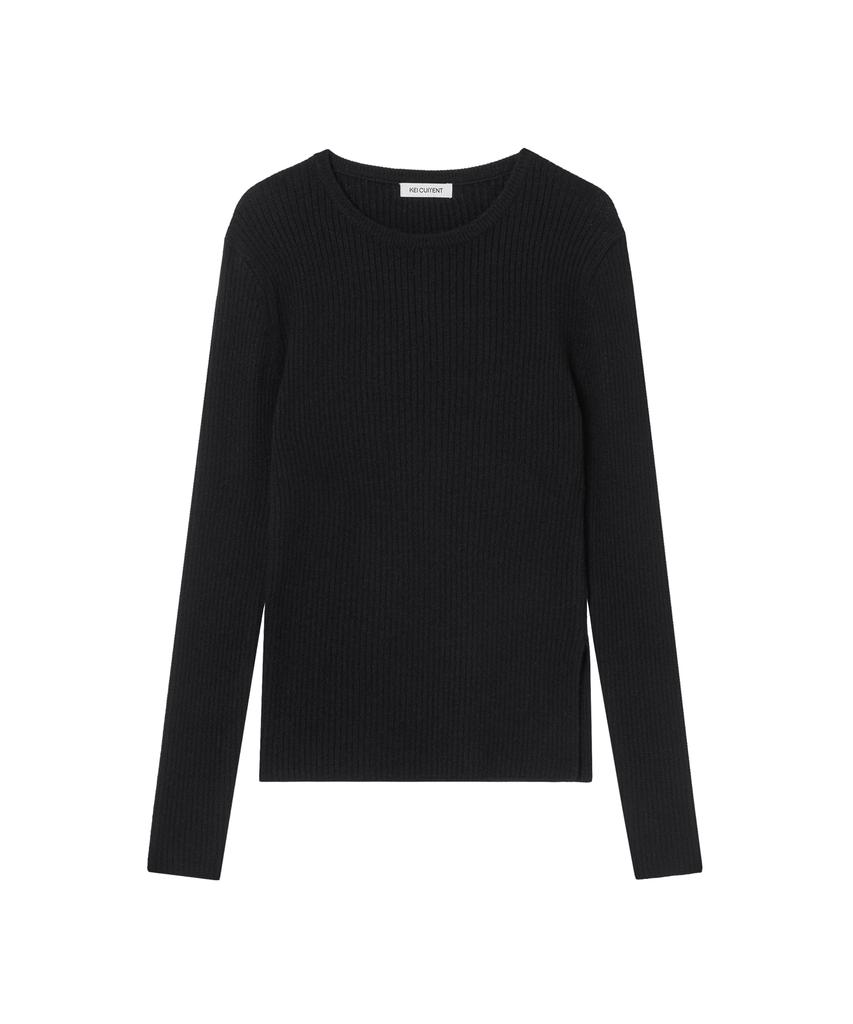 KEI CURRENT Rib Sweater_Black