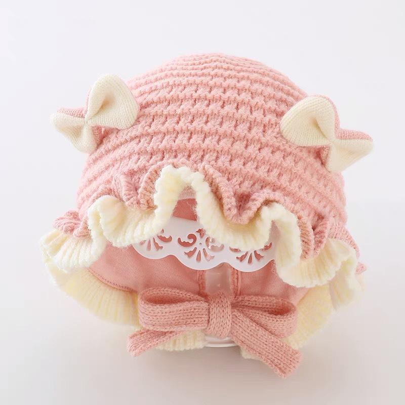 Детская шерстяная шапка Милая шапка с защитой ушей Детская зимняя утолщенная теплая вязаная детская шапочка