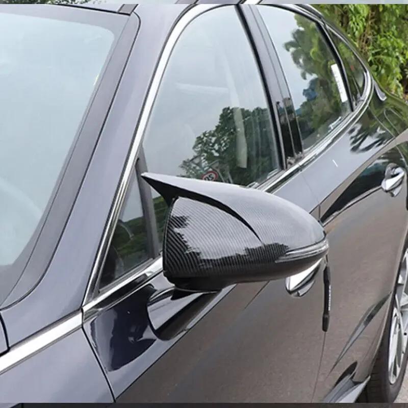 Для Hyundai Sonata DN8 боковое зеркало заднего вида крышка крыла внешняя дверь чехол заднего вида отделка из углеродного волокна