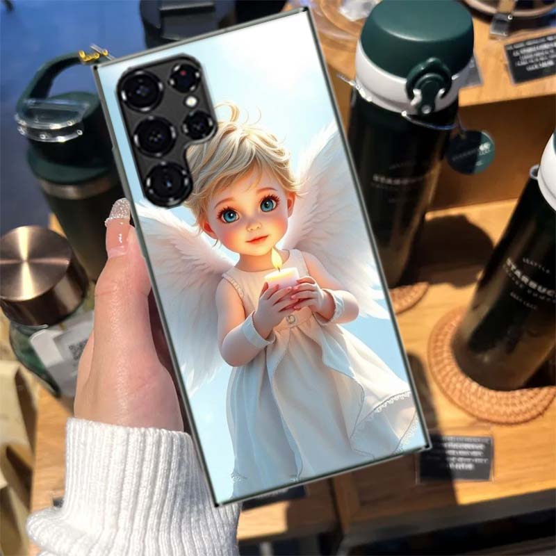Beautiful AngelClmj Beautiful Angel Cases Phone Case for Samsung Galaxy S26 Ultra S25 Edge S24 S23 FE S21 Plus S20 S22 S10 Cover