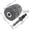 1Pcs 3/8" To 24UNF Thread Quick Change Adapter 0.8-10mm Impact Driver Conversion Tool