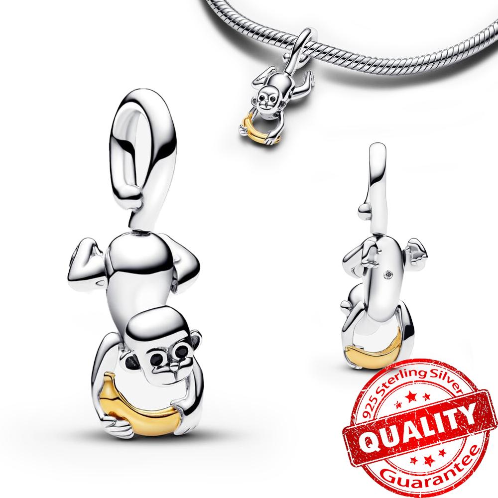 Gorgeous Copper Stones & Enamel Clip Beads & Seahorse Dangle Charm Fits Bracelet For Women Gold Necklace Pendant