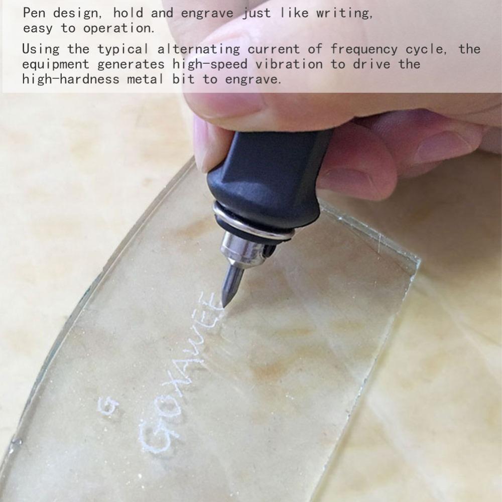 220V Voltage Electric Engraving Pen EU Plug Standard Metal Marking Machine DIY Art Creation