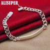 925 Sterling Silver 8mm Smooth Sideways Bracelet Jewelry