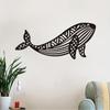 Creative Line Whale Iron Crafts Unique Indoor and Outdoor Décor, Perfect for Living Room, Bedroom, Hallway, and Wall Decoration