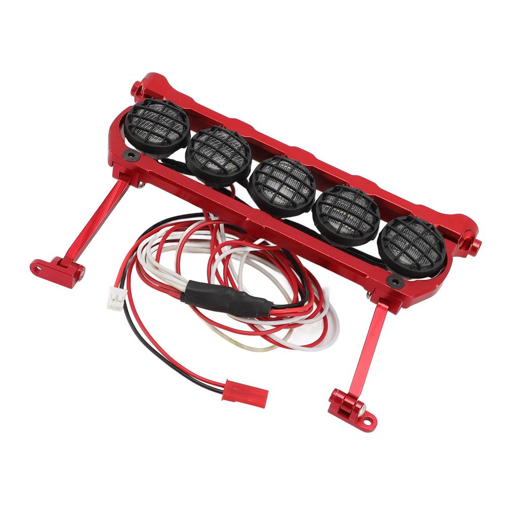 RC Roof Light Bar for EXO 110 Crawler CNC Aluminium Alloy LED Lamp Dome Spotlight 5 White Light