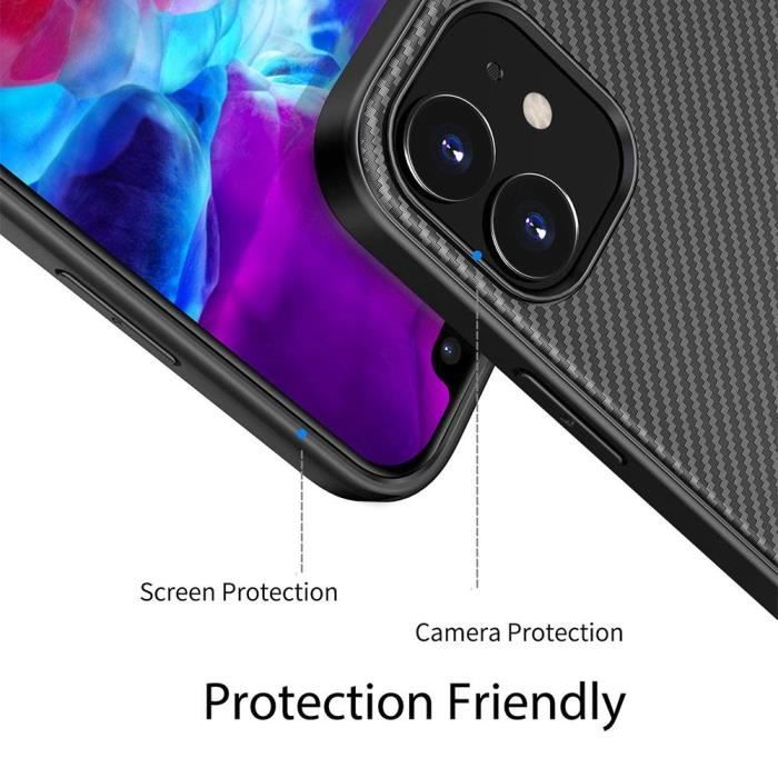 Чехол - PROSHOP - для iPhone 13 mini - Углеволокно - Ультратонкий - Черный