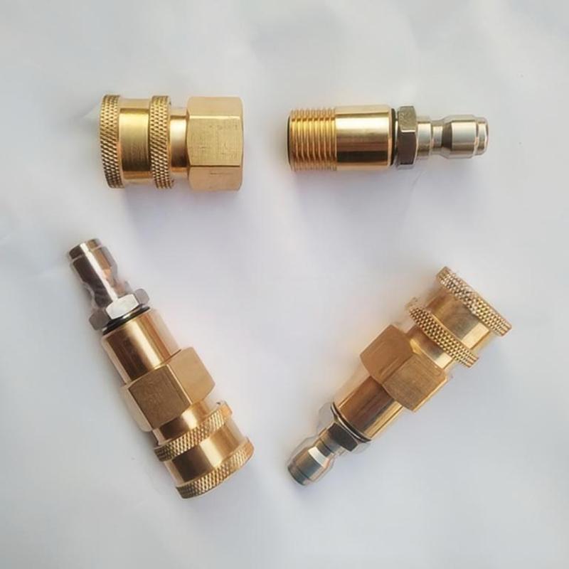 Адаптер для аксессуаров для автомойки, регулируемая насадка для водяных пистолетов высокого давления, подключение 1/4 быстросъемное соединение