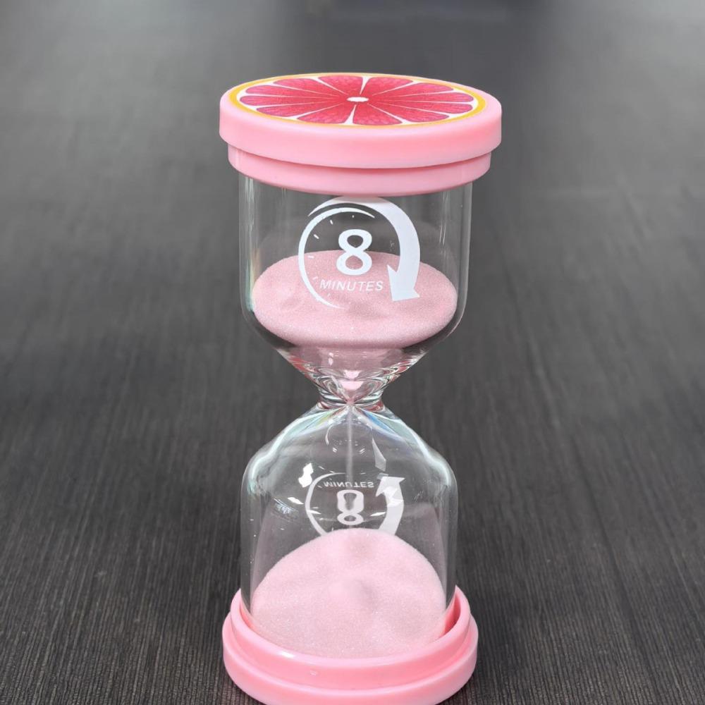 Marcaron Fruit Pattern Hourglass Portable Minutes Timer Creative Sand Clock Timer Kid Gift