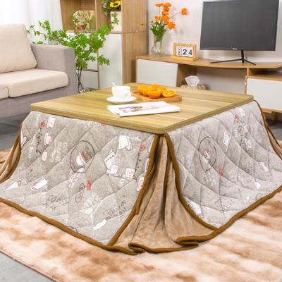 JEMA Kotatsu Space Kotatsu Square Kotatsu Slit Flannel 180x180 см Cup Pattern Futon, Экономия, Одеяло, Futon, Дизайн, Стирать, Ткань, Стильный,