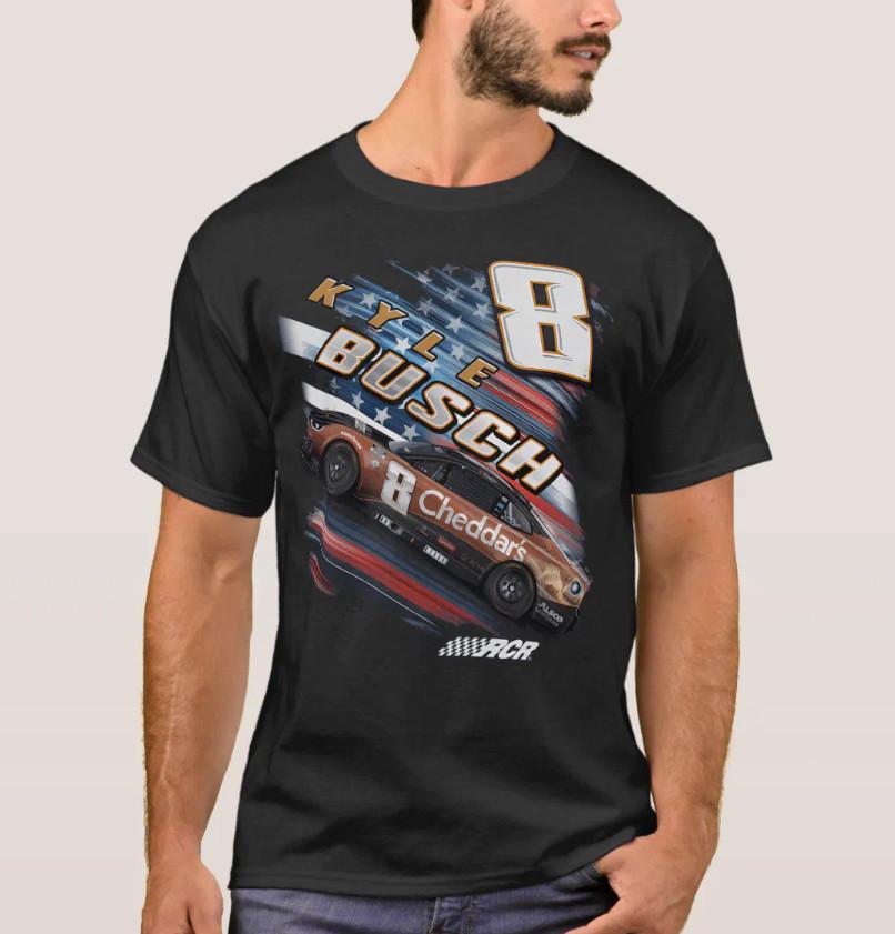 Vintage Kyle Busch 8 Nascar Racing T-Shirt Motorsports Graphic Tee