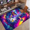 Soccer Theme Soft Crystal Velvet Rug Custom Name & Text Print Non Slip Floor Rug for Bedroom Living Room