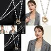 Stylish Geometric Pearl Crystal Choker Necklace For Unisex Fashion Accessories
