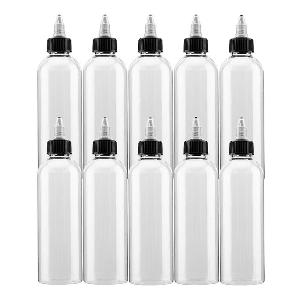 10 шт. Жидкие бутылки с откручивающимися крышками, пустой прозрачный держатель для хранения, многоразовый контейнер для покраски, клей