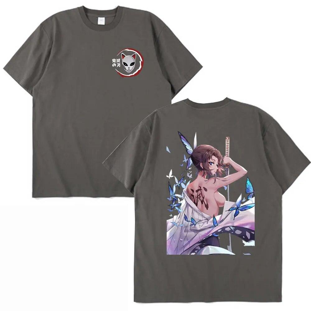 Japanese Anime Demon Slayer T-Shirts Kimetsu No Yaiba Printed T Shirt Unisex Women Clothing Fashion Oversized Short Sleeve T Shirt
