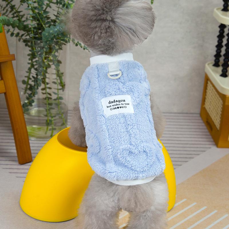 Домашний кот маленькая собака тедди собака одежда весна осень и зима терможилет флисовая куртка