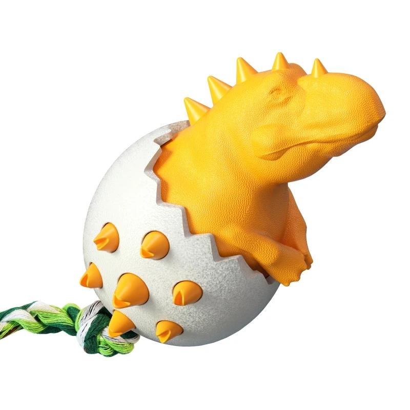 Игрушка для жевания большой собаки, игрушка-зубная щетка для моляров, игра в перетягивание каната, бульдог, интерактивное средство от беспокойства, динозавр, игрушка в форме яйца, товары для животных