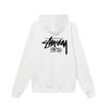Stussy 2025 Новая весна и осень Большие размеры Тонкий стиль Классический Париж Письменный Принт Толстовка с капюшоном на молнии для пар