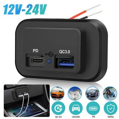 Двойной USB автомобильный разъем для зарядного устройства 12 В/24 В 3,1 А 4,8 А USB-разъем для зарядки адаптер питания для мотоцикла, кемпера, грузовика, квадроцикла, лодки, автомобиля, автофургона