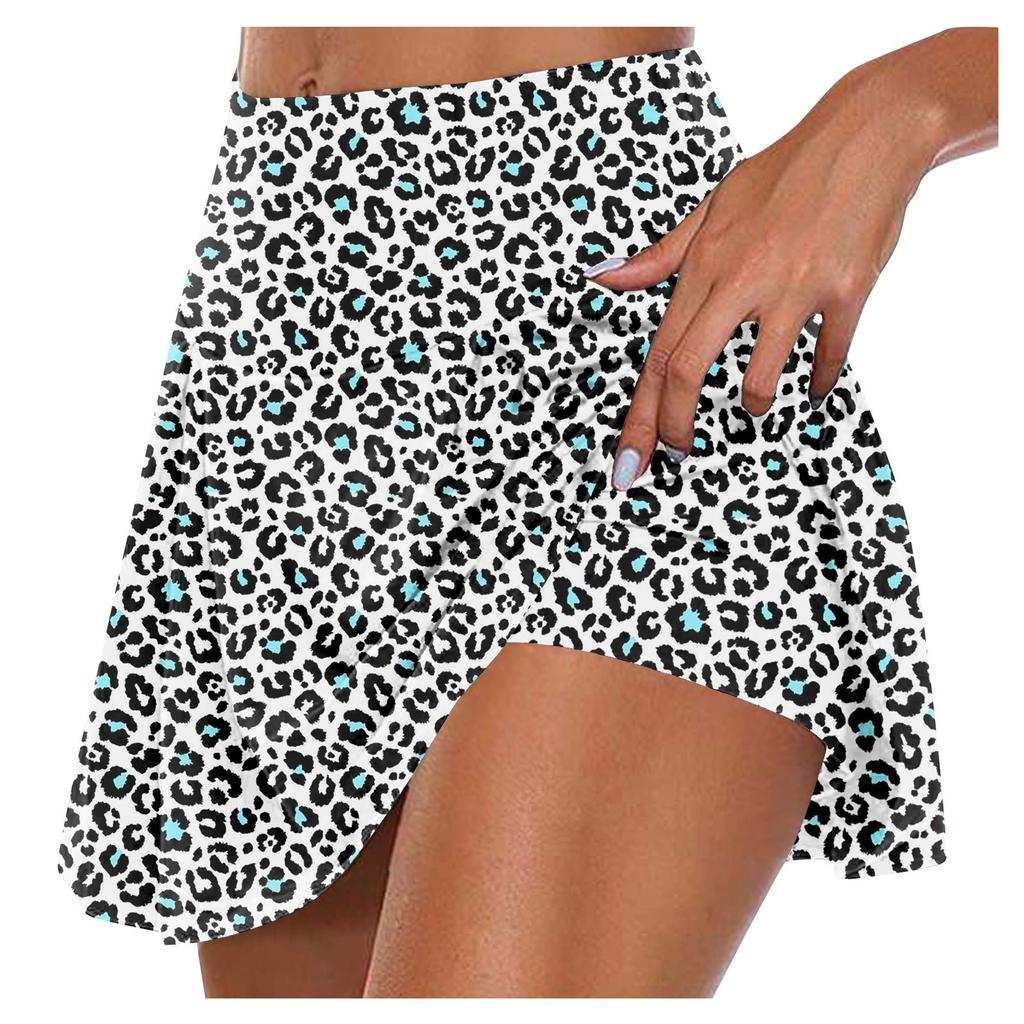 Женские спортивные эластичные плиссированные теннисные юбки для бега, йоги, внутренние шорты, эластичные спортивные шорты для гольфа