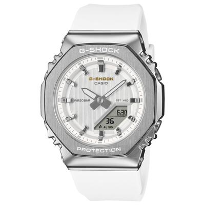 Женские часы G-Shock, Коллекция Precious Heart 2025, Экологичный металл с покрытием, GM-S2110SH-7AJF, Белый, Оригинальная модель из Японии