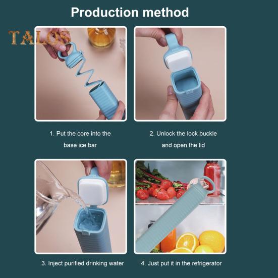 Выдвижной лоток для кубиков льда, портативный треугольный барный холодильник, легко вынимаемый, не содержащий бисфенол-А, летний холодильник, форма для приготовления льда для коктейлей и виски, кухонные принадлежности