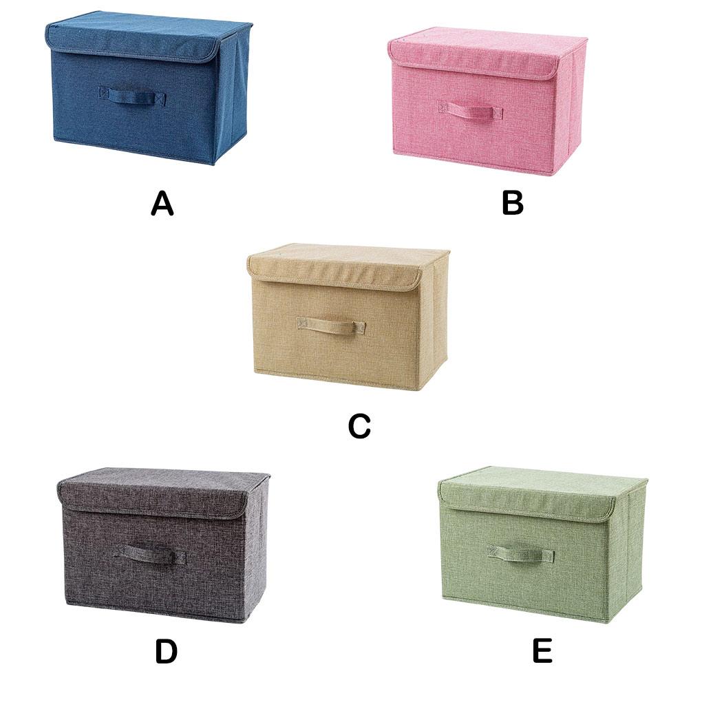 Ящик для хранения, однотонные компактные контейнеры для магазинов, бытовые коробки с прочной ручкой, одеяло, обувь, носки, нижнее белье
